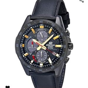 Like new EQS-900CL-1AVCR Edifice Analog-Digital Display Quartz Black Watch